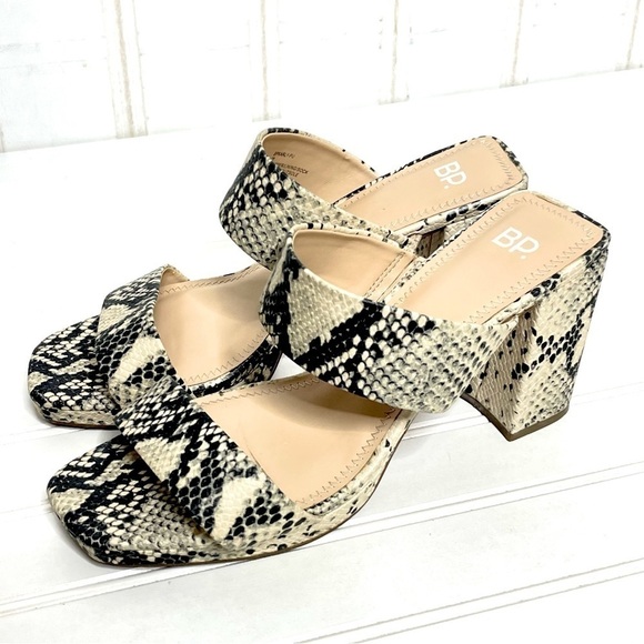 BP Nordstrom Karly Double Strap Slide Sandals Sz 10 599 - Picture 1 of 8